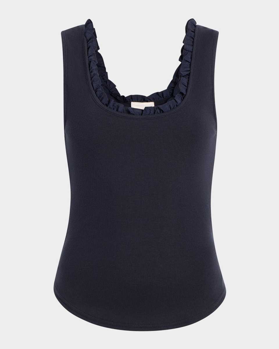 Joselle Ruffle-Trim Tank Top